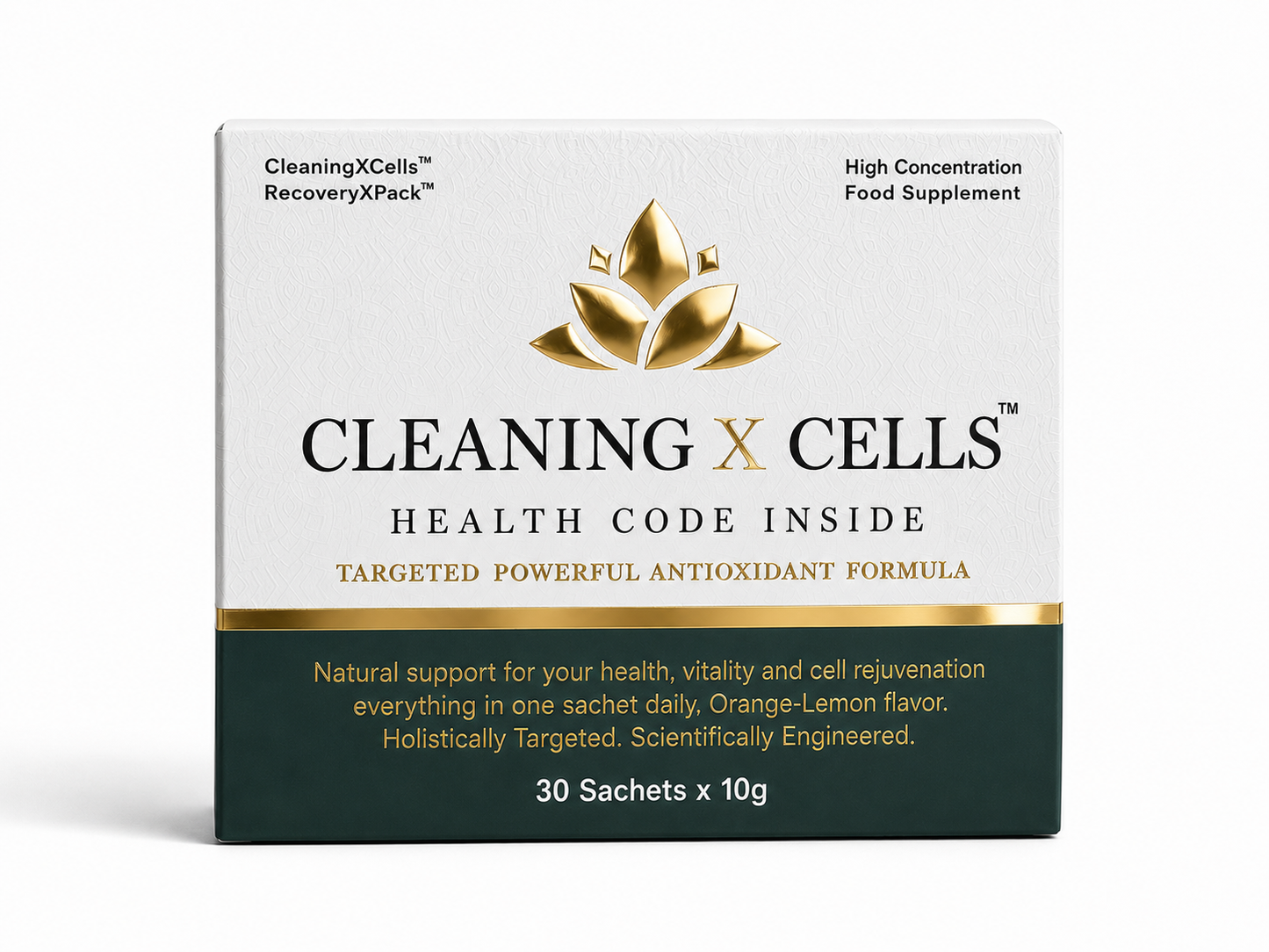 CleaningXCells™ – Месечен пакет с 30 сашета за лесен ежедневен прием.